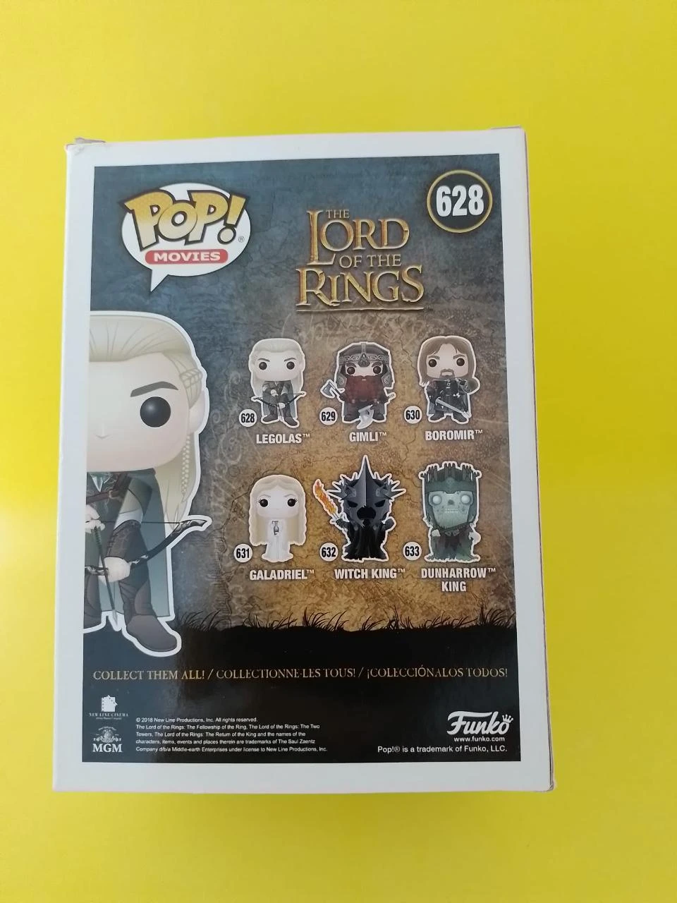 Funko Pop! Movies The Lord of the Rings - Legolas #628 - NEW/SEALED – photo 3